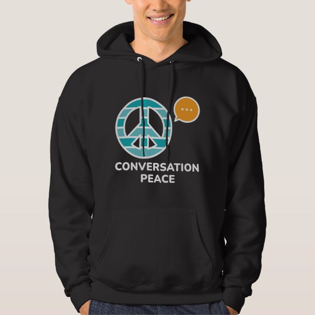 Veste À Capuche Paix de conversation (Devant)