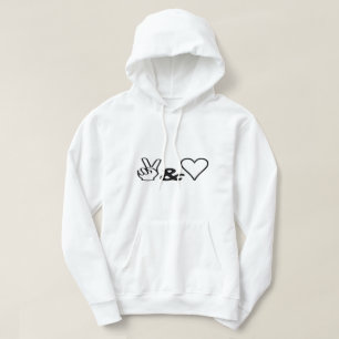 Veste À Capuche Paix et amour