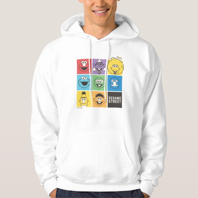Veste À Capuche Pal de rue Sésame | Blocs de couleurs (Devant)