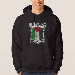 Veste À Capuche Palestine Coeur Gaza Paix racines palestiniennes