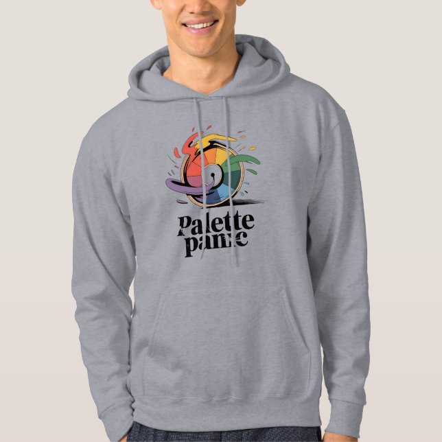 Veste À Capuche Palette Panic | Chaos Créatif Humeur     (Devant)