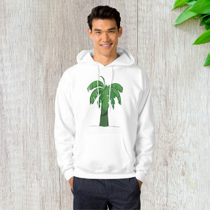 Veste À Capuche Palmier Tropical Silhouette Green Island Beach