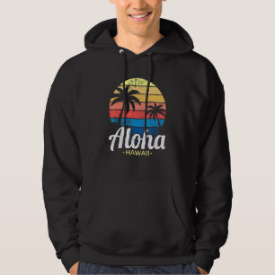 Veste À Capuche Palmiers tropicaux d'été hawaïen Aloha H