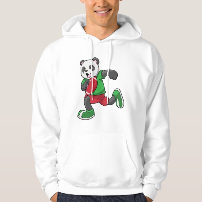 Veste À Capuche Panda au football avec équipement (Devant)