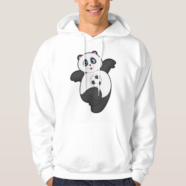 Veste À Capuche Panda aux sports de football (Devant)