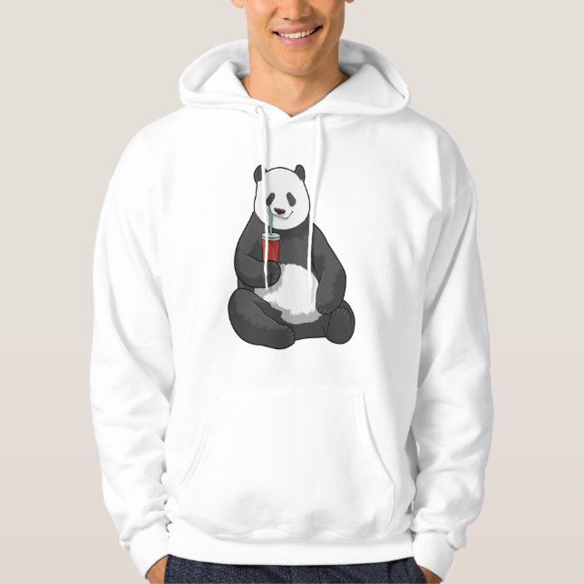 Veste À Capuche Panda avec boisson (Devant)