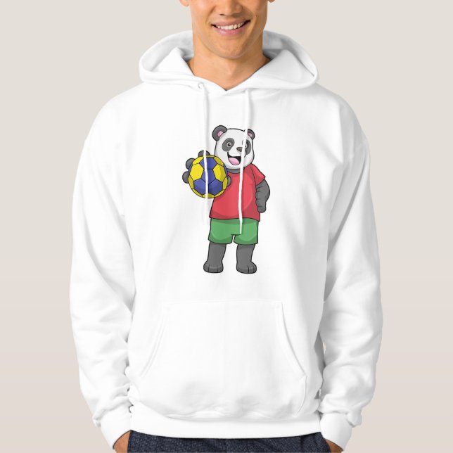 Veste À Capuche Panda avec Handball Sports (Devant)