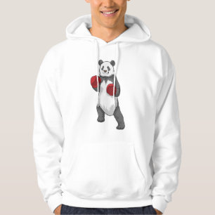 Veste À Capuche Panda en boîte avec gants de boxe