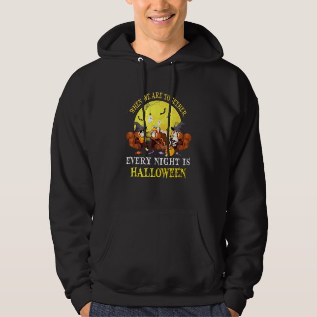 Veste À Capuche Panda roux Halloween Lumière de Lune (Devant)
