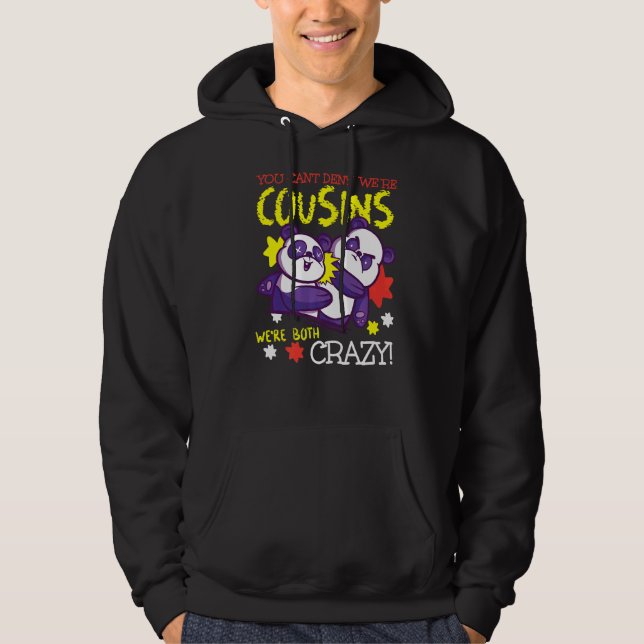 Veste À Capuche Pandas Crazy Cousin Pour Garçons (Devant)