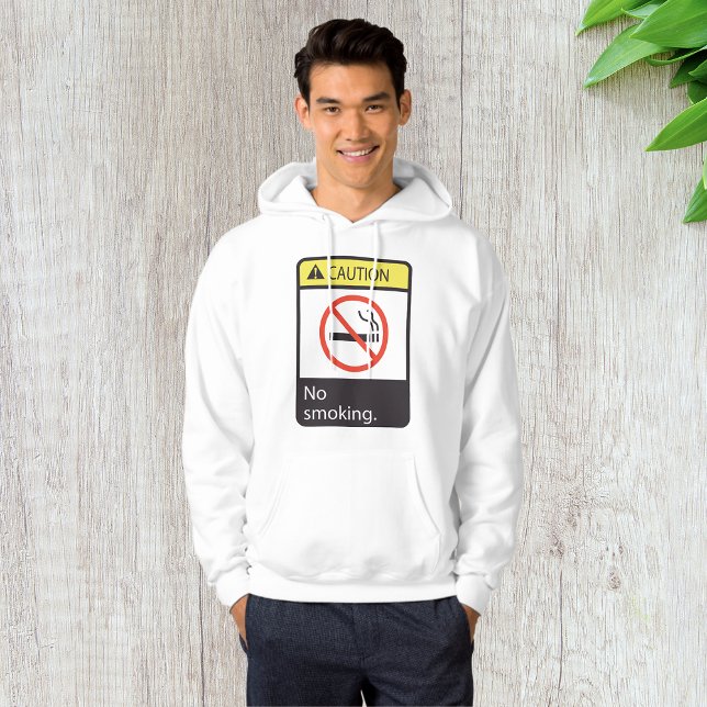 Veste À Capuche Panneau de mise en garde contre le tabagisme (Créateur téléchargé)