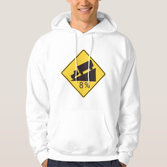 Veste À Capuche Panneau de signalisation de pente raide pour camio (Devant)