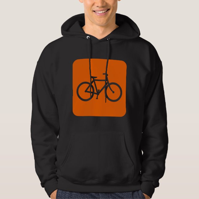Veste À Capuche Panneau de vélo - Blanc (Devant)