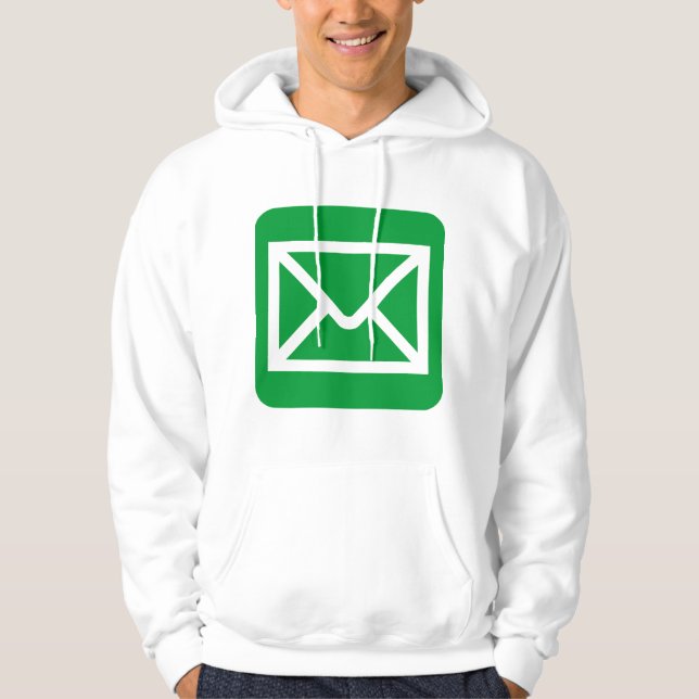 Veste À Capuche Panneau Enveloppe - Vert herbe (Devant)
