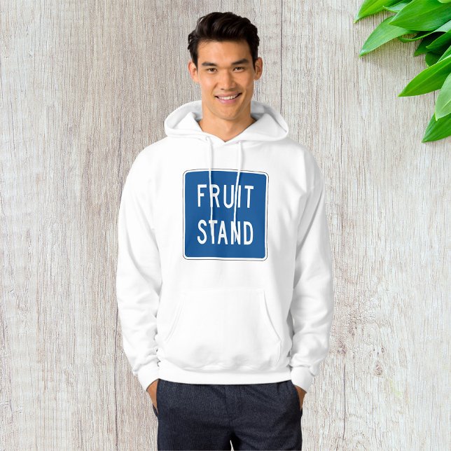 Veste À Capuche Panneau routier du stand de fruits (Créateur téléchargé)