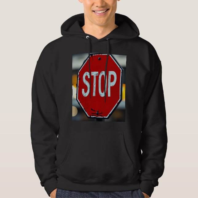 Veste À Capuche Panneau stop (Devant)