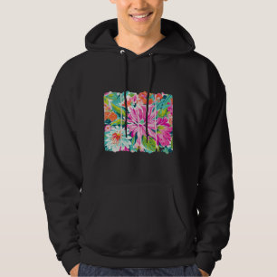 Veste À Capuche Panorama de fleurs tropicales Art - Audacieux Beau