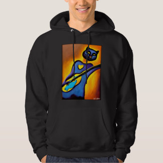 Veste À Capuche Panther Guitar Wild Animal Musician Predatory Cat 