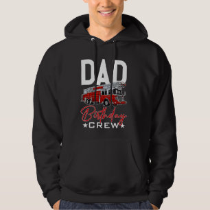 Veste À Capuche Papa Birthday Crew Fire Truck Pompier Pompier F