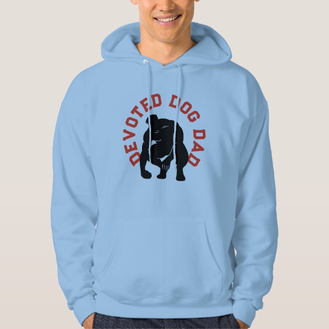 Veste À Capuche Papa Chien Dévoué Ramasseur de Caca Sexy   (Devant)