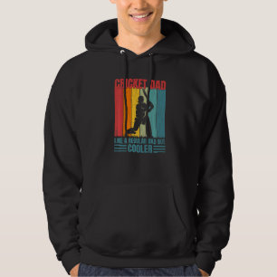 Veste À Capuche Papa Cricket Joueur Entraîneur Sport Graphique