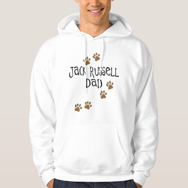 Veste À Capuche Papa de Jack Russell (Devant)