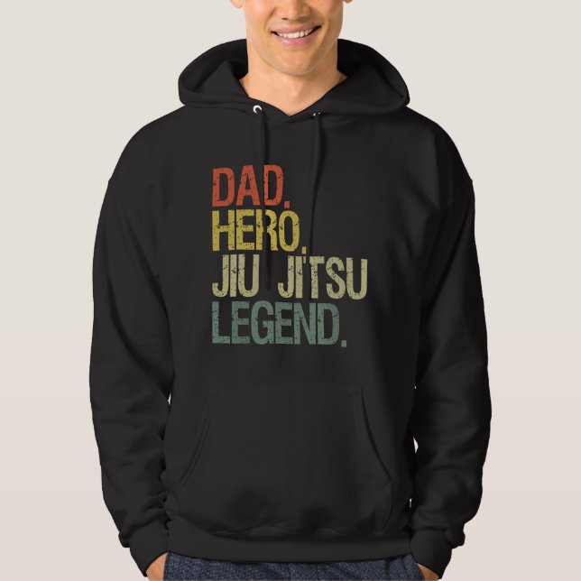 Veste À Capuche papa de jiu-jitsu (Devant)