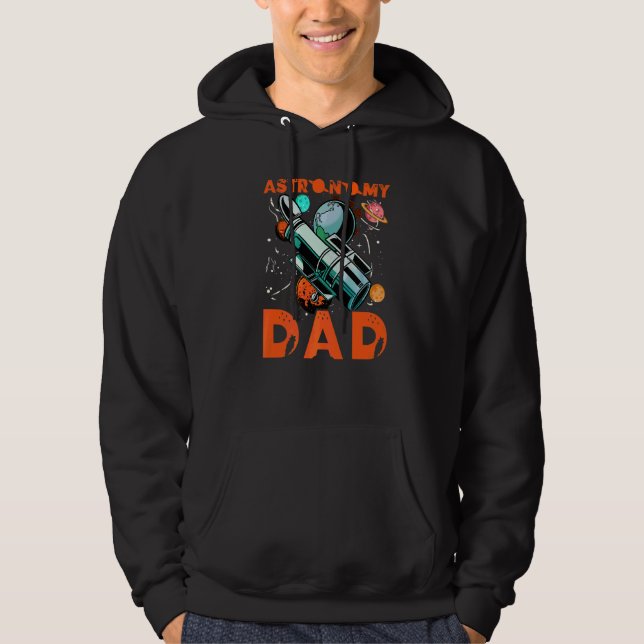 Veste À Capuche Papa de l'astronomie (Devant)