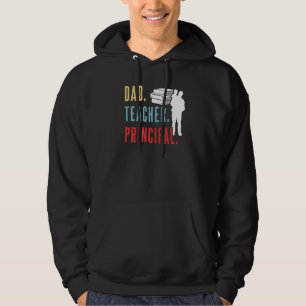 Veste À Capuche Papa Enseignant Principal Homeschooling Fat
