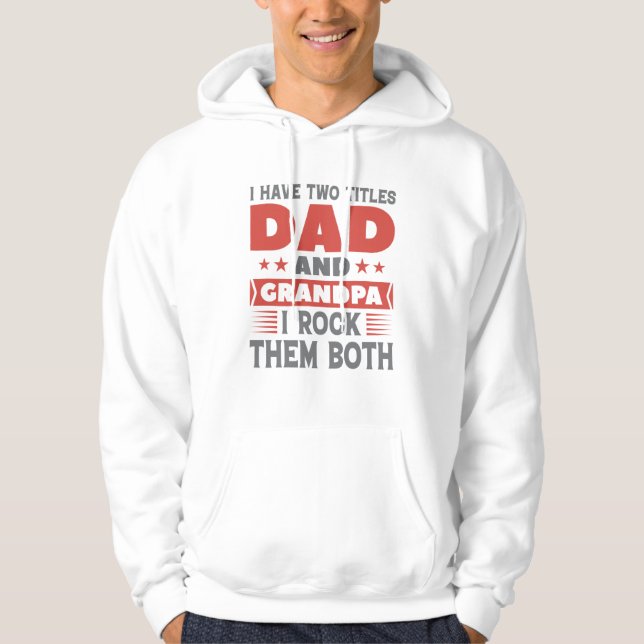 Veste À Capuche Papa et Grand-père (Devant)