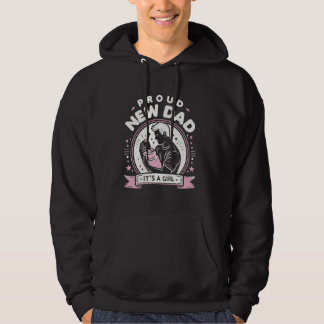 Veste À Capuche Papa fière nouvelle fille Papa pour la première fo