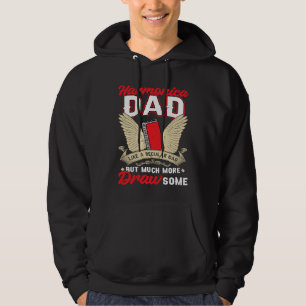 Veste À Capuche Papa Harmonica Comme un papa normal mais beaucoup