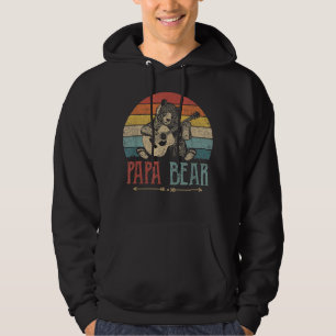 Veste À Capuche Papa Ours Mignon Vintage Fête des Pères Rétro Papa