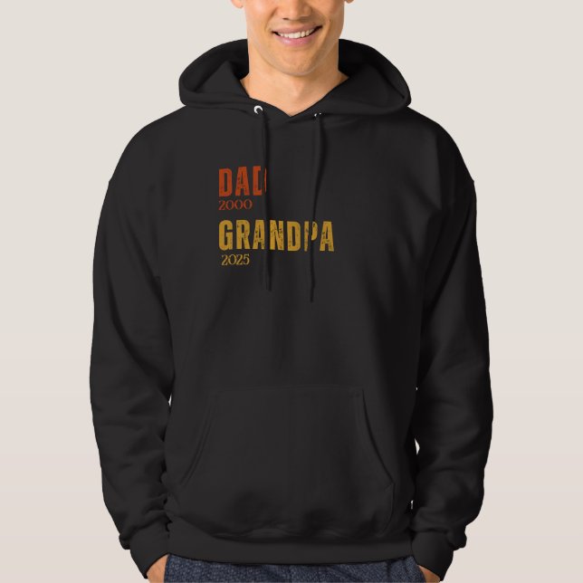 Veste À Capuche Papa Papi Customisé Années Retro Personnalisé (Devant)