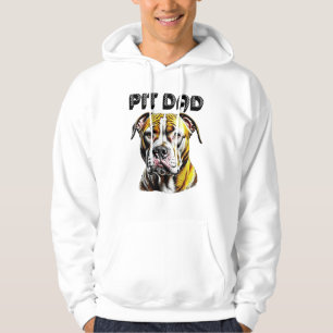 Veste À Capuche Papa Pit Bull Amoureux des chiens
