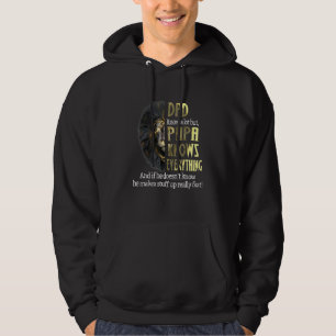 Veste À Capuche Papa Sait Beaucoup Mais Papa Sait Tout.