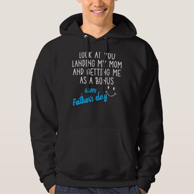 Veste À Capuche Papa Te Regarde Atterrir Ma Mère Qui M'Ait Comme U (Devant)