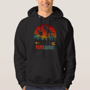 Veste À Capuche Papasaurus T Rex Dinosaur papa Saurus Family Match