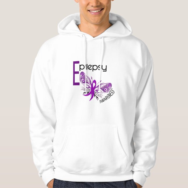 Veste À Capuche PAPILLON 3 d'épilepsie (Devant)