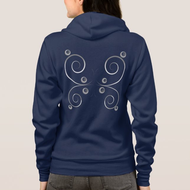 Veste À Capuche papillon à ailes simples (Dos)