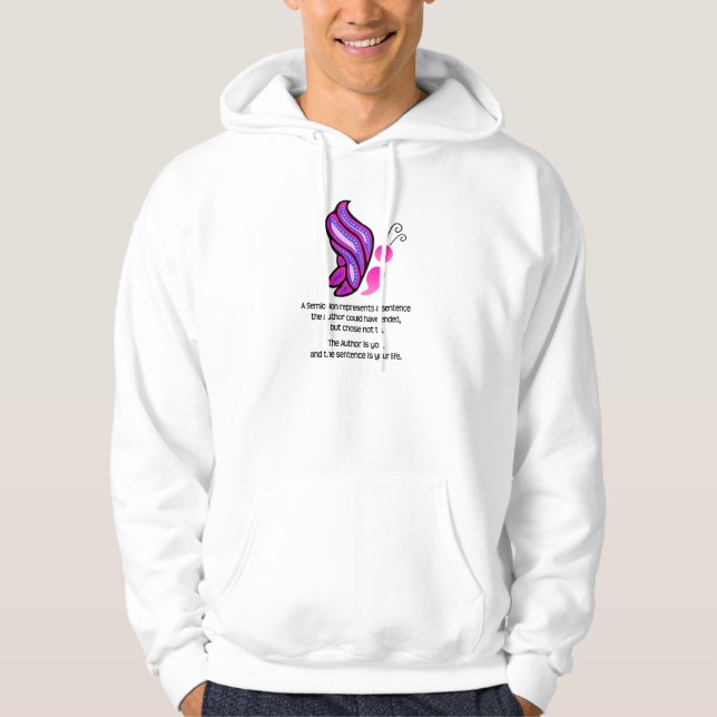 Veste À Capuche Papillon de conscience de suicide/dépression de (Devant)