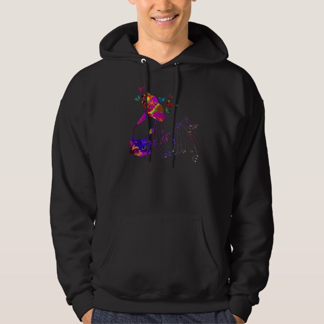 Veste À Capuche Papillon Gramophone coloré Clas (Devant)