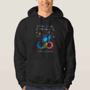 Veste À Capuche Papillon Je Porte Du Bleu Pour Mon Nephew Autism A
