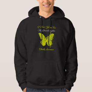 Veste À Capuche Papillon Je Porte Jaune Pour Ma Petite-Fille Obesi