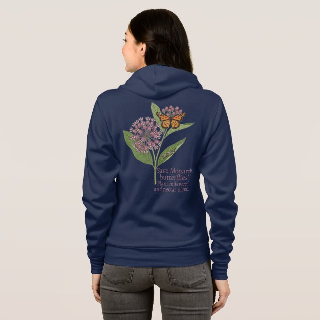 Veste À Capuche Papillon monarque (Dos entier)