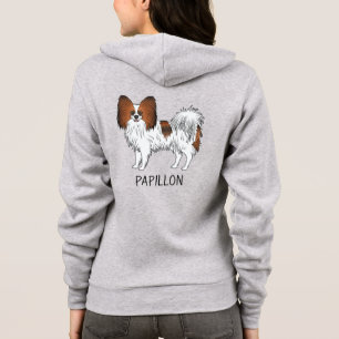 Veste À Capuche Papillon Papillon en carton rouge avec texte perso