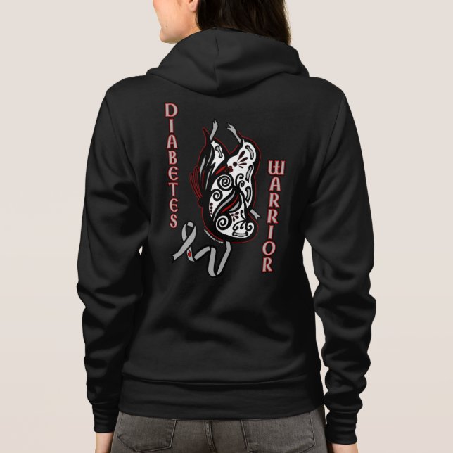 Veste À Capuche Papillon/Ruban...Diabète (Dos)