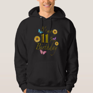Veste À Capuche Papillon Tournesol Heureux C'est Mon Anniversaire