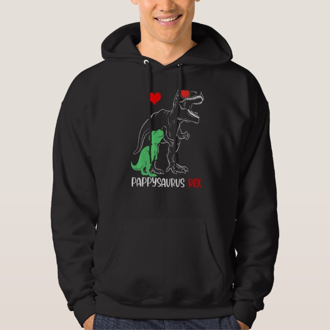 Veste À Capuche Pappysaurus papa Rex Sensibilisation sur l'autisme (Devant)