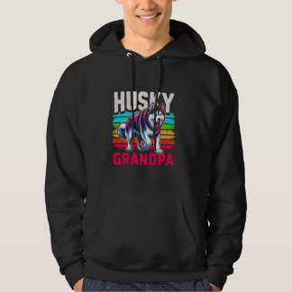 Veste À Capuche Papy husky Chien husky sibérien pour hommes
